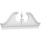 Ekena Millwork Rams Head Architectural Grade PVC Combination Pediment, 78"W x 26-3/8"H x 2-3/4"P PEDPC078X265RHP00 - alternate 1